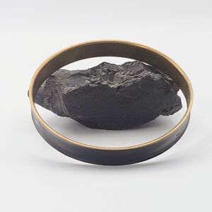 Chic Black Shiny Enamel Bangle Bracelet